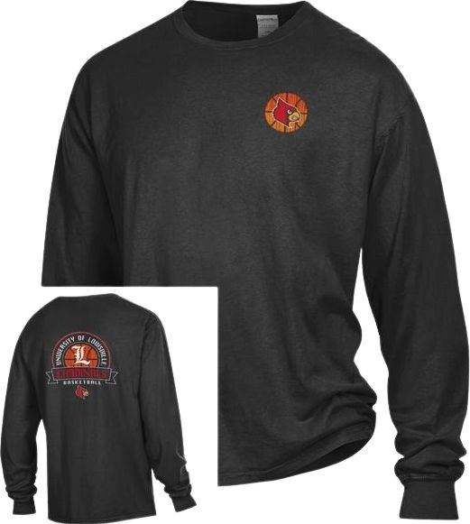 Univer LOUISVILLE CARDINALS BASKETBALL Long Sleeve T-Shirt NEW