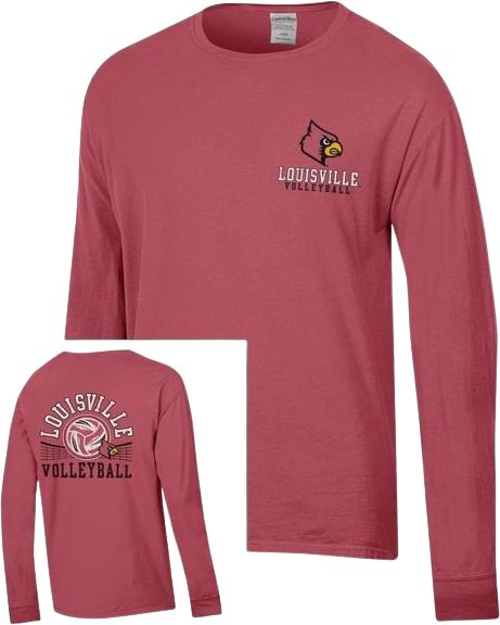 Youth Champion Red Louisville Cardinals Basketball Long Sleeve T-Shirt