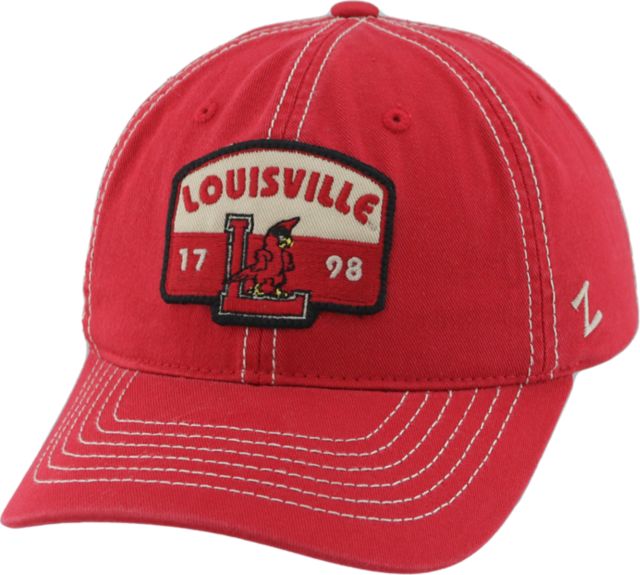 NCAA Louisville Cardinals Zephyr Flat Bill Hat Cap Grey Black
