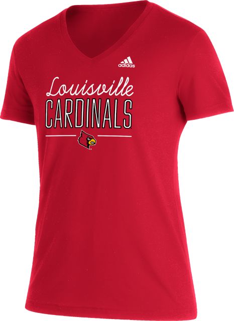 Women's Adidas Louisville Cardinals Volleyball V Neck Long Sleeve