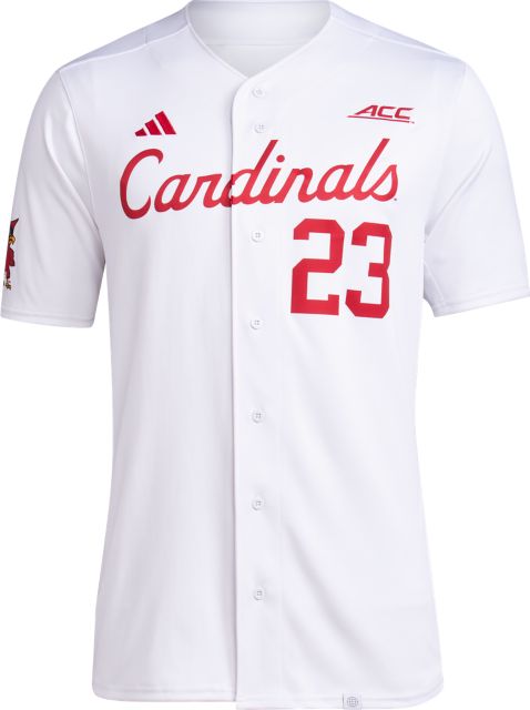 Louisville Cardinals adidas Team Baseball Jersey - White