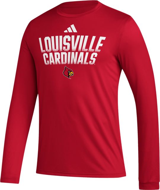 UL Louisville Love on a Red Long Sleeve T Shirt