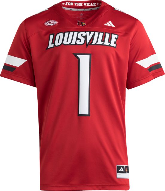 University of Louisville Cardinals Football #1 Premiere Home  Replica Jersey