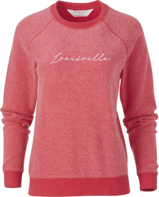 New Louisville Cardinals Womens Sizes M-XL Pink Full-Zip Jacket Hoodie