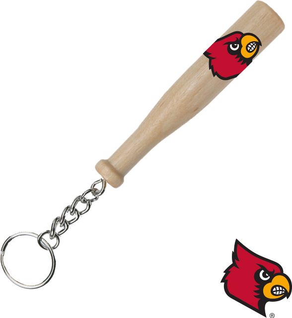 University of Louisville Cardinals Bat Keychain