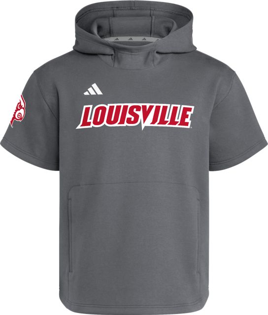 University of Louisville Cardinals Dugout Short Sleeve Hooded Sweatshirt