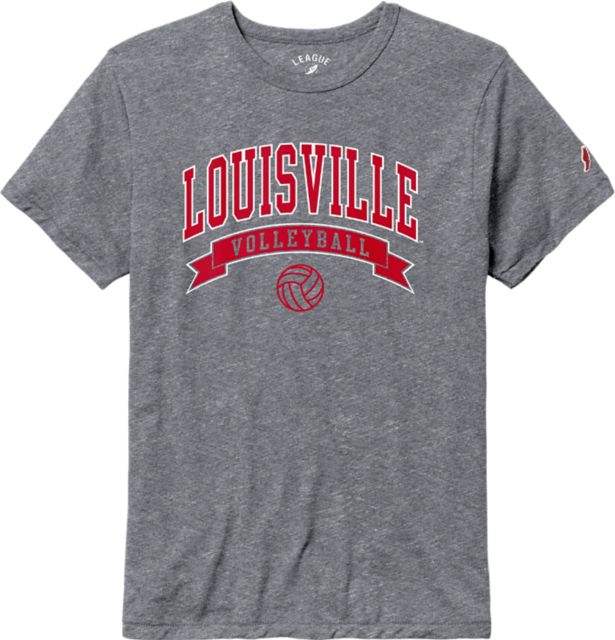 University of Louisville Volleyball Short Sleeve T-Shirt | League | Fall Heather | Large
