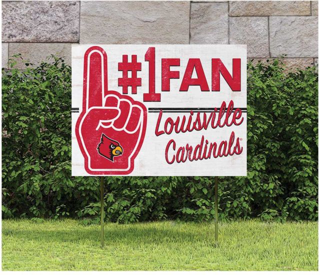 University of Louisville 18x24 #1 Fan Lawn Sign