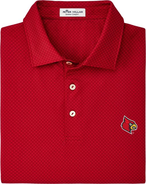 University of Louisville Cardinals Polo | Peter Millar | Red | 2XLarge