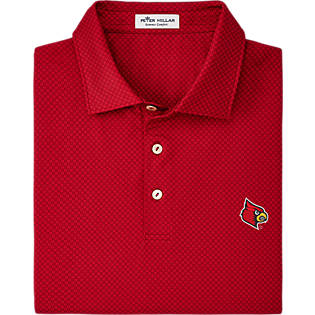 University of Louisville Cardinals Polo | Peter Millar | Red | 2XLarge
