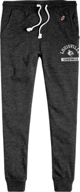 University of Louisville Jogger Pants | League Collegiate Wear | Onyx Heather | Medium