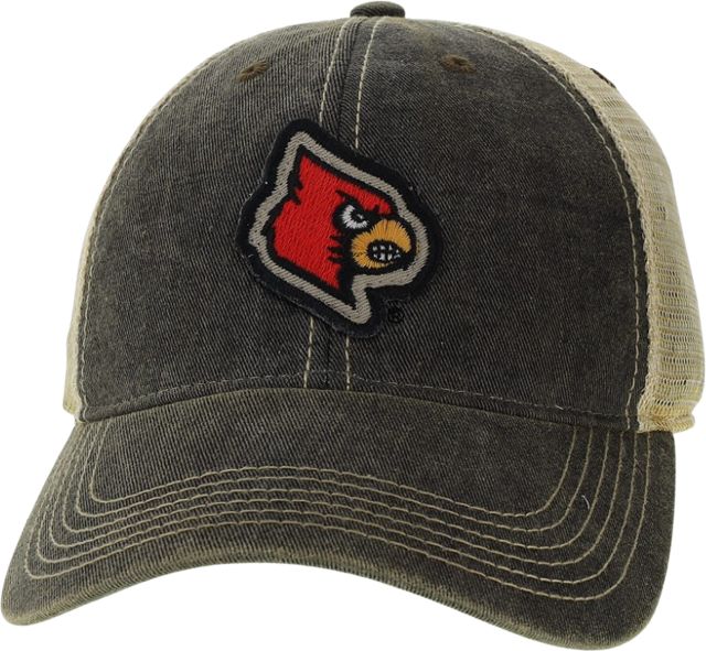 University of Louisville Cardinals Youth Trucker Cap | Legacy | One Size | Black | Hat/Youth Adjustable