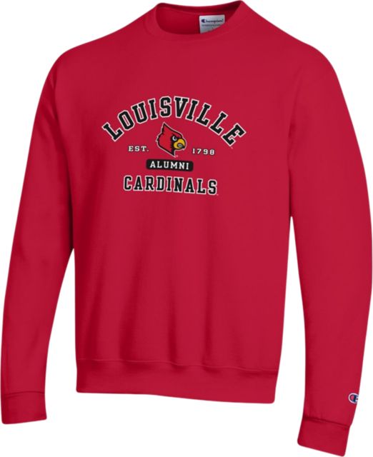 University of Louisville Cardinals Alumni Crewneck Sweatshirt | Champion | Scarlet Red | Medium