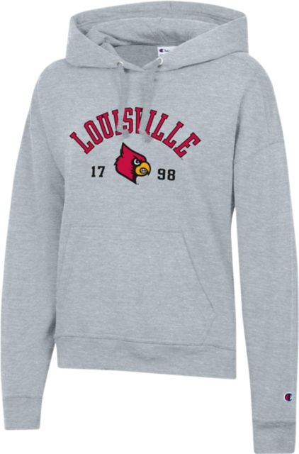 University of Louisville Cardinals Women's Lava Wash Crewneck Sweatshirt | Peter Millar | British Grey | Medium