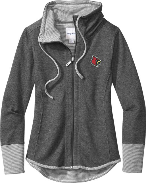 University of Louisville Cardinals Women's Full-Zip Jacket | Tommy Bahama | Black | Small