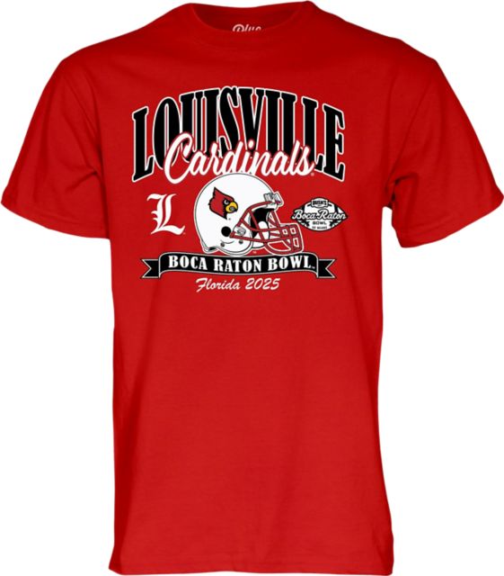 University of Louisville Cardinals Football 2025 Boca Raton Bowl Bound Short Sleeve T-Shirt