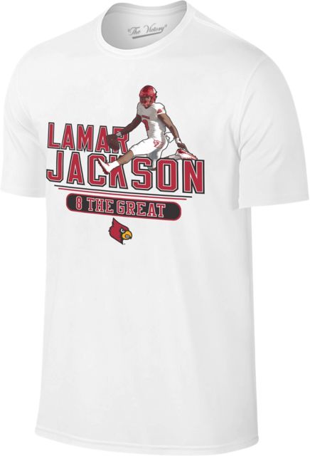 University of Lousiville #8 Lamar Jackson Short Sleeve T-Shirt