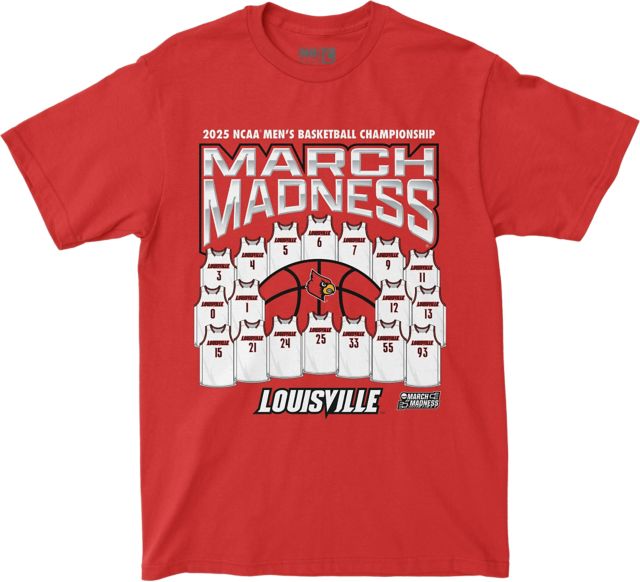 University of Louisville Men's Basketball 2025 NCAA Tournament Bound Short Sleeve T-Shirt