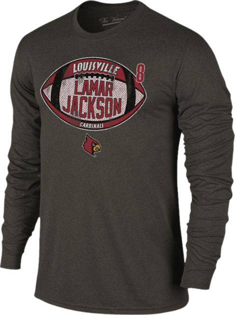Men's Champion Gray Louisville Cardinals Alumni Logo Long Sleeve T-Shirt