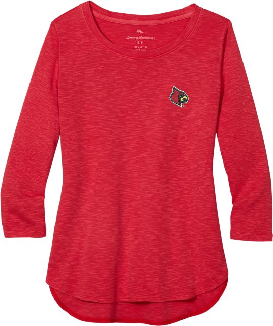 University of Louisville Cardinals Women's 3/4 Sleeve Shirt | Tommy Bahama | Tango | Small