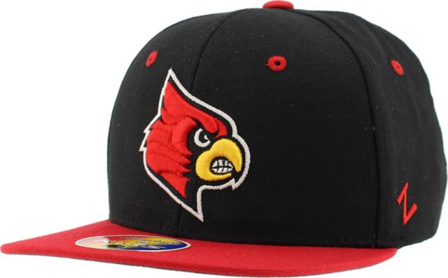 NCAA Louisville Cardinals Zephyr Flat Bill Hat Cap Grey Black Fitted Size  Small - Cap Store Online.com