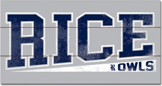 Rice University 11x20 Wood Plank Sign - ONLINE ONLY