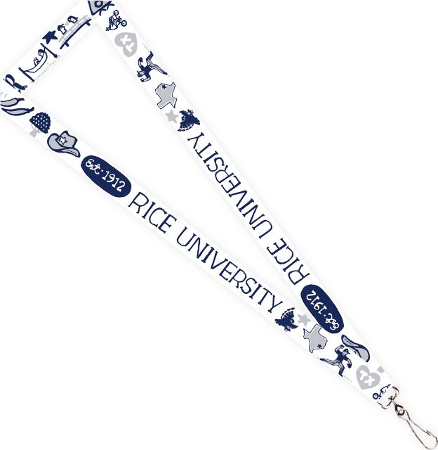 Rice University 3/4'' Lanyard