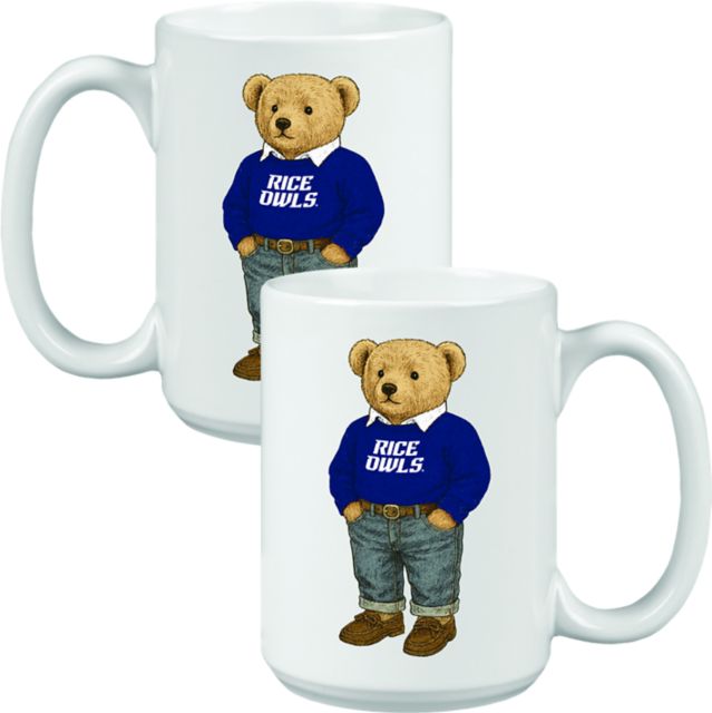 Rice University 15 oz. Teddy Bear Mug