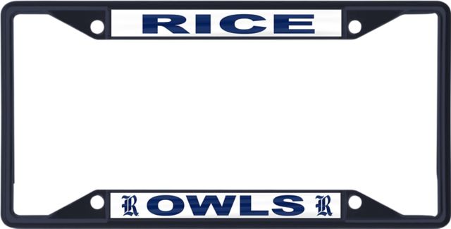 Rice University Owls License Plate Frame