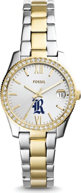 Fossil Scarlette Mini Three Hand Date Two Tone Stainless Steel
