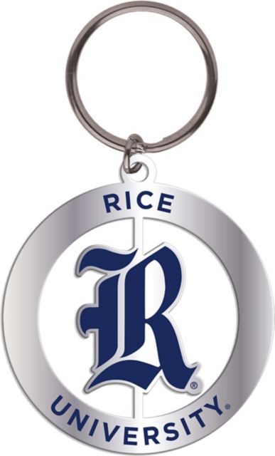 Rice University Spinner Key Tag