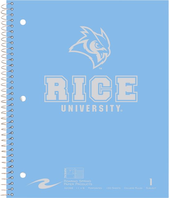 Rice University 1 Subject Notebook