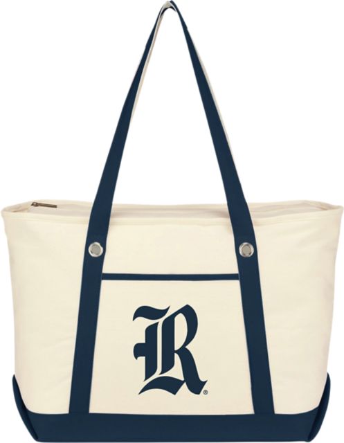 Rice University Canvas Zippered Tote Bag