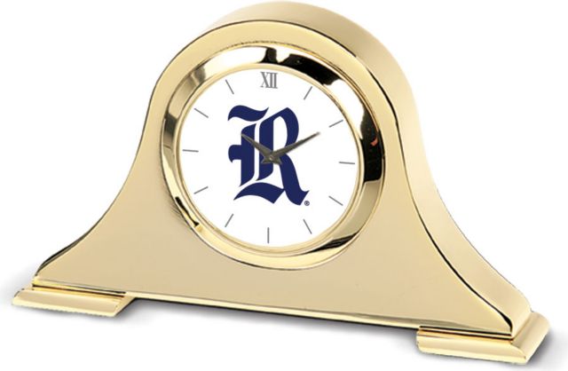 CSI Gold Napoleon Desk Clock With Colored Medallion - ONLINE ONLY