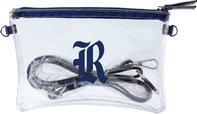 Collegiate Clear Purse with Reversible Shoulder Straps