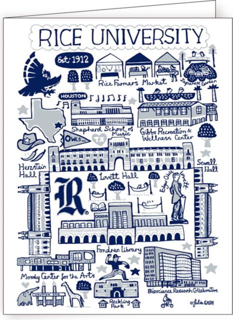 Rice University 10 Pack Notecards