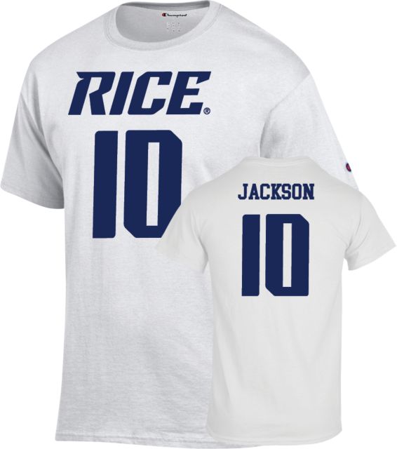 Rice Football T Shirt  Jackson - 10 - ONLINE ONLY