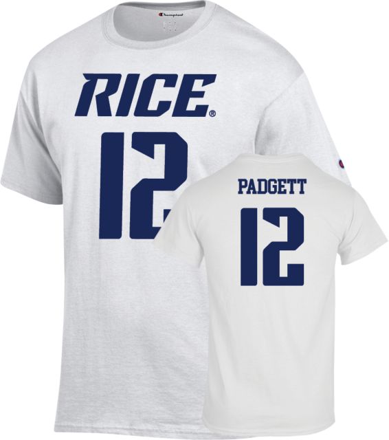 Rice Football T Shirt Padgett - 12 - ONLINE ONLY