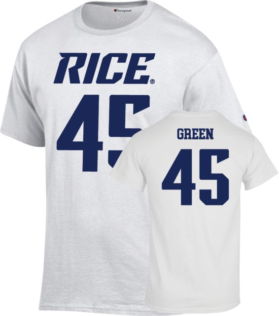 Rice Football T Shirt Green - 45 - ONLINE ONLY