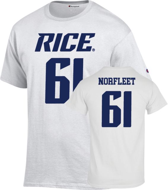 Rice Football T Shirt Norfleet - 61 - ONLINE ONLY