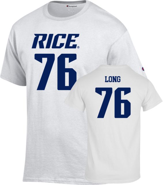 Rice Football T-Shirt John Long - 76 - ONLINE ONLY