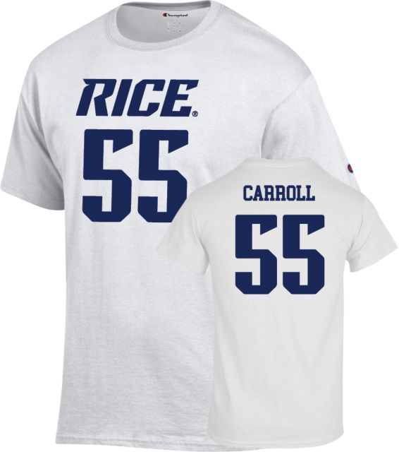 Rice Football T-Shirt De Braylon Carroll - 55 - ONLINE ONLY