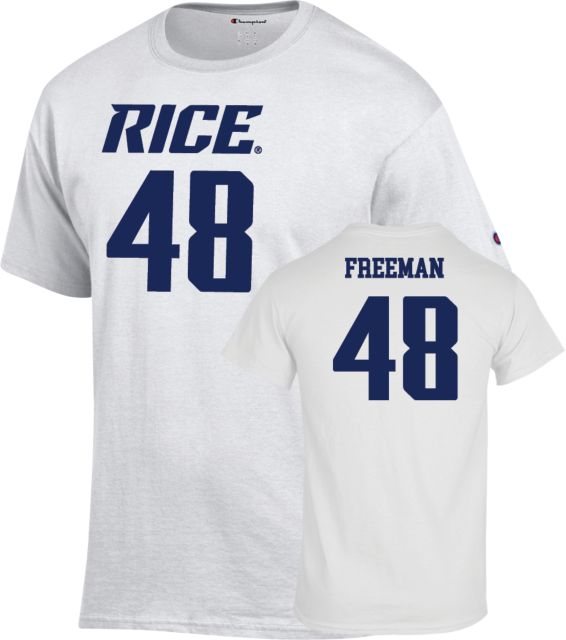 Rice Football T-Shirt Wyatt Freeman - 48 - ONLINE ONLY