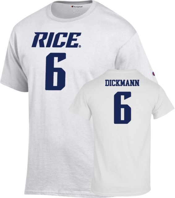 Rice Football T-Shirt Drayden Dickmann - 6 - ONLINE ONLY