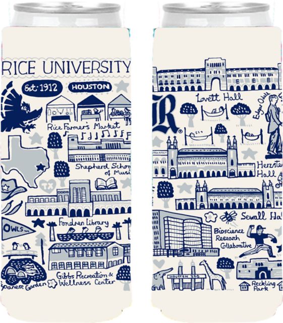 Rice University Slim Can Coozie