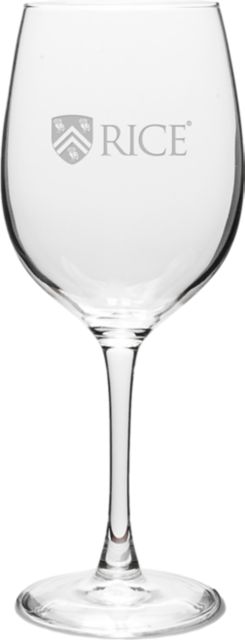 Rice University 16 oz. Wine Glass