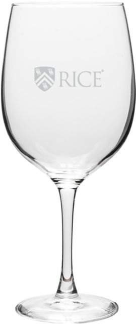 Rice University 19 oz. Wine Glass
