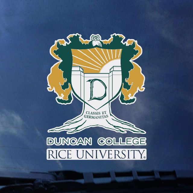 Rice University Duncan College Decal