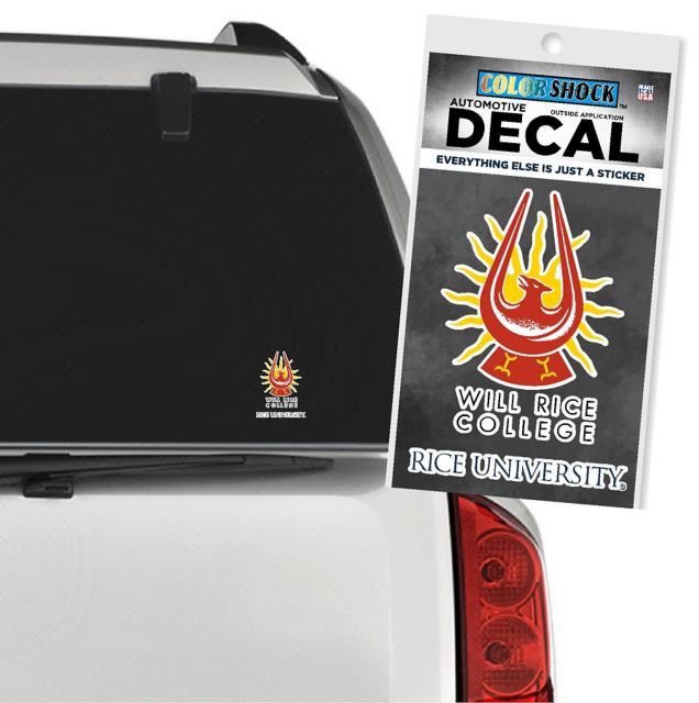 Rice University Will Rice College Decal