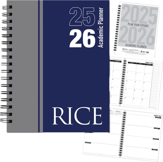 Rice University Academic Year 2025 - 2026 Planner